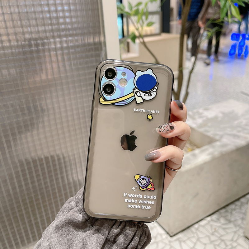 Ốp điện thoại silicon họa tiết hình phi hành gia cho iPhone 11 Pro Max X Xr Xs Max 7 8 Plus Se 2020 12 pro max 12 mini 13 pro max 13 mini | BigBuy360 - bigbuy360.vn