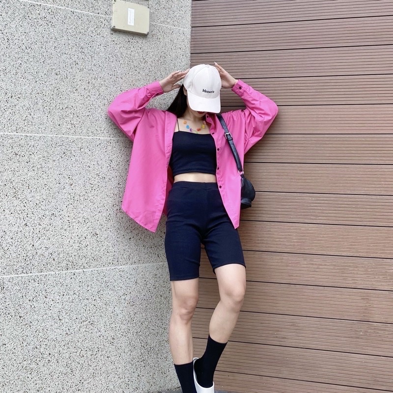 Sơ Mi Tay Dài Dáng Oversize Kate (Hình Thật) Áo Sơ Mi Khoác Form Rộng Hàn Quốc