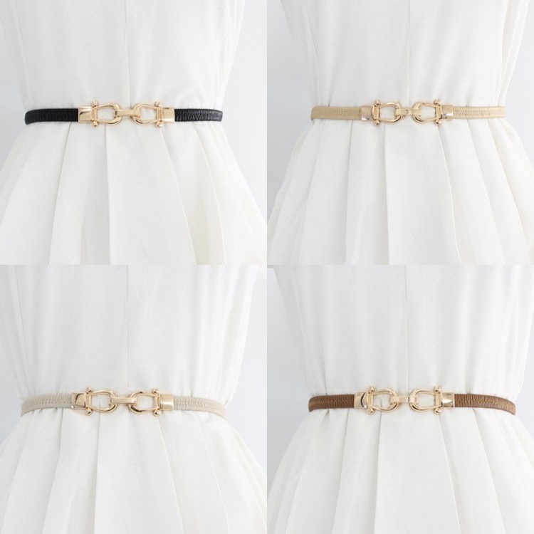 Thắt lưng chun co giãn móc khóa chốt, dây lưng đàn hồi móc cặp hợp kim
