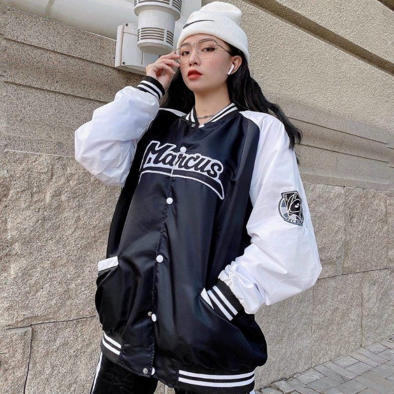 XPstore Áo Khoác Bomber Dù 2 lớp MARCUS Nam/Nữ (Ảnh thật)