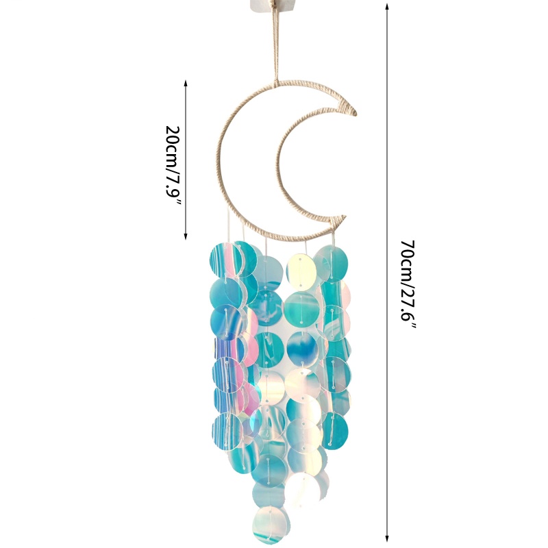 Phụ Kiện Treo Tường Trang Trí Hình Mặt Trăng Đính Kim Sa Lấp Lánh