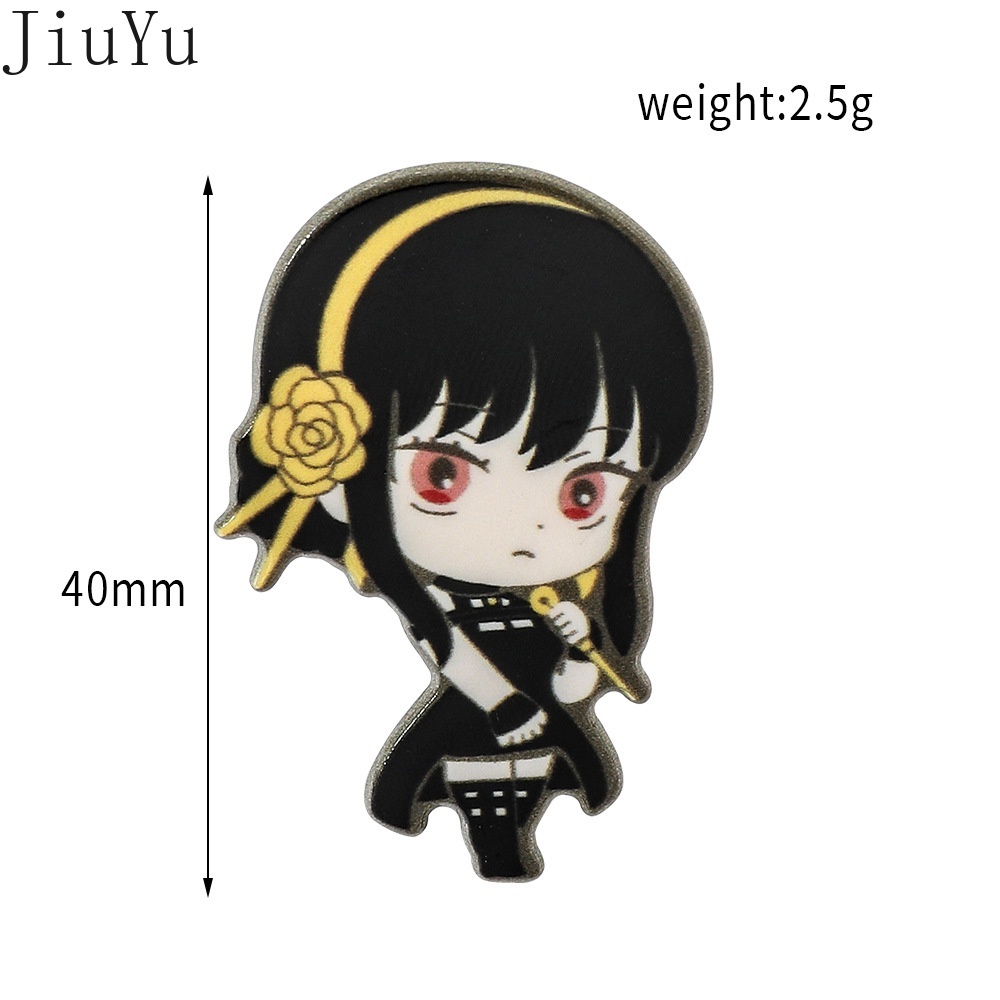 Ghim Cài Áo Bằng Acrylic Họa Tiết Hoạt Hình Spy×Family Dễ Thương