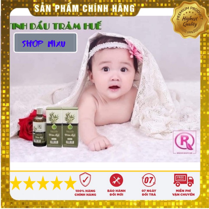 [Free ship - 100ml - Loại tốt nhất] Tinh Dầu Tràm Huế nguyên chất cao cấp nhiều tác dụng cho bé và gia đình