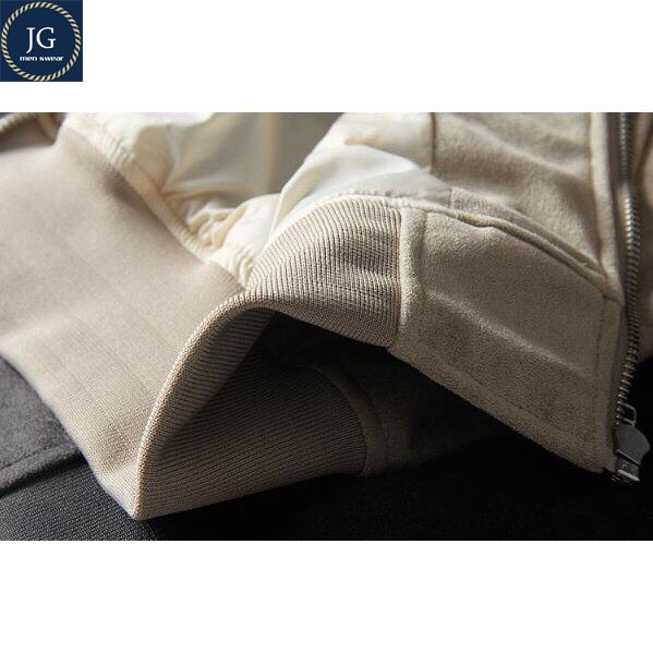 Áo khoác nam da lộn kiểu dáng bomber cao cấp, áo khoác nam hàng hiệu, áo khoác nam đẹp. | BigBuy360 - bigbuy360.vn