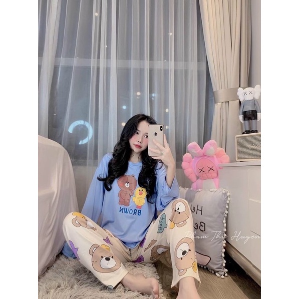Bộ thun hình dài tay quảng châu