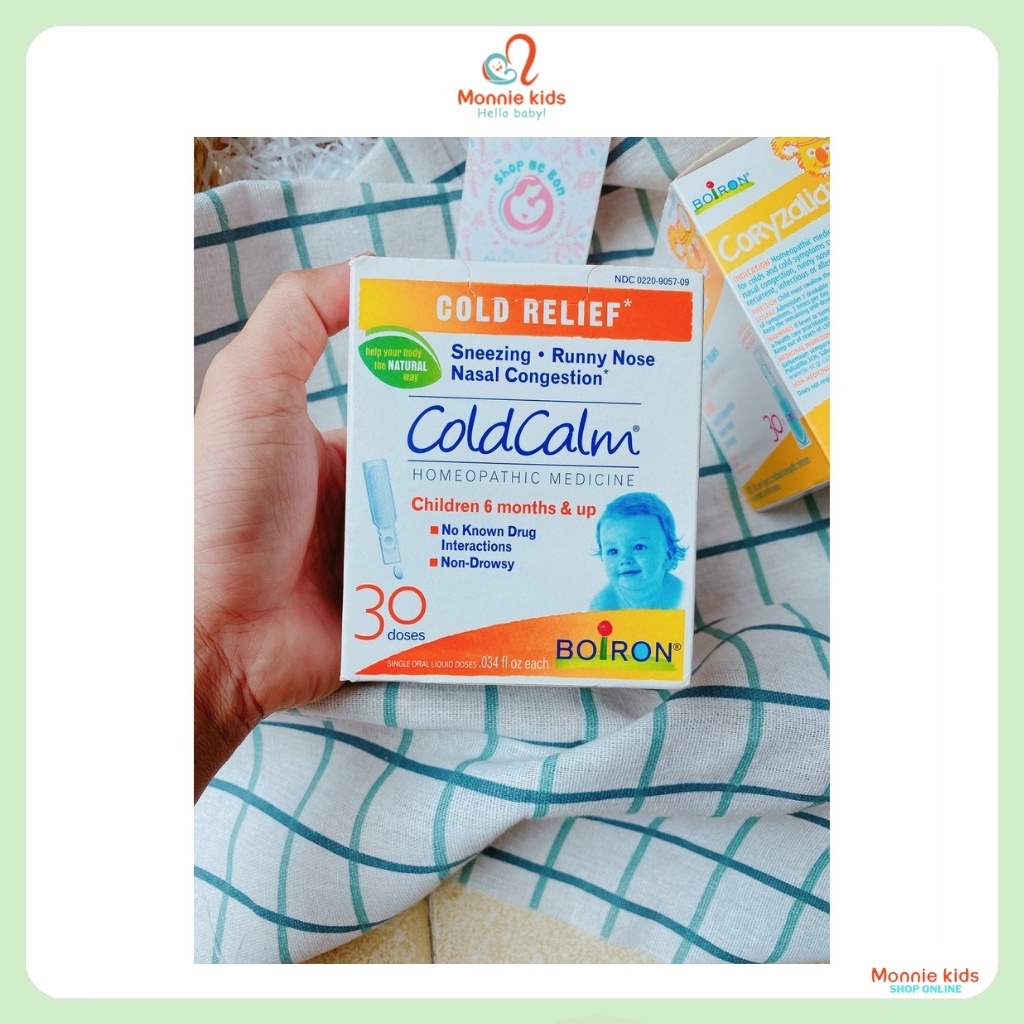 Nước muối cho bé Coldcalm Boiron Baby 30 tép/ hộp, muối uống vi lượng đồng căn - Monnie Kids