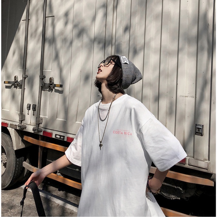 Áo thun tay lỡ COSTA RICA ❤️ Áo phông oversize form rộng unisex nam nữ - A14 - Happy Style