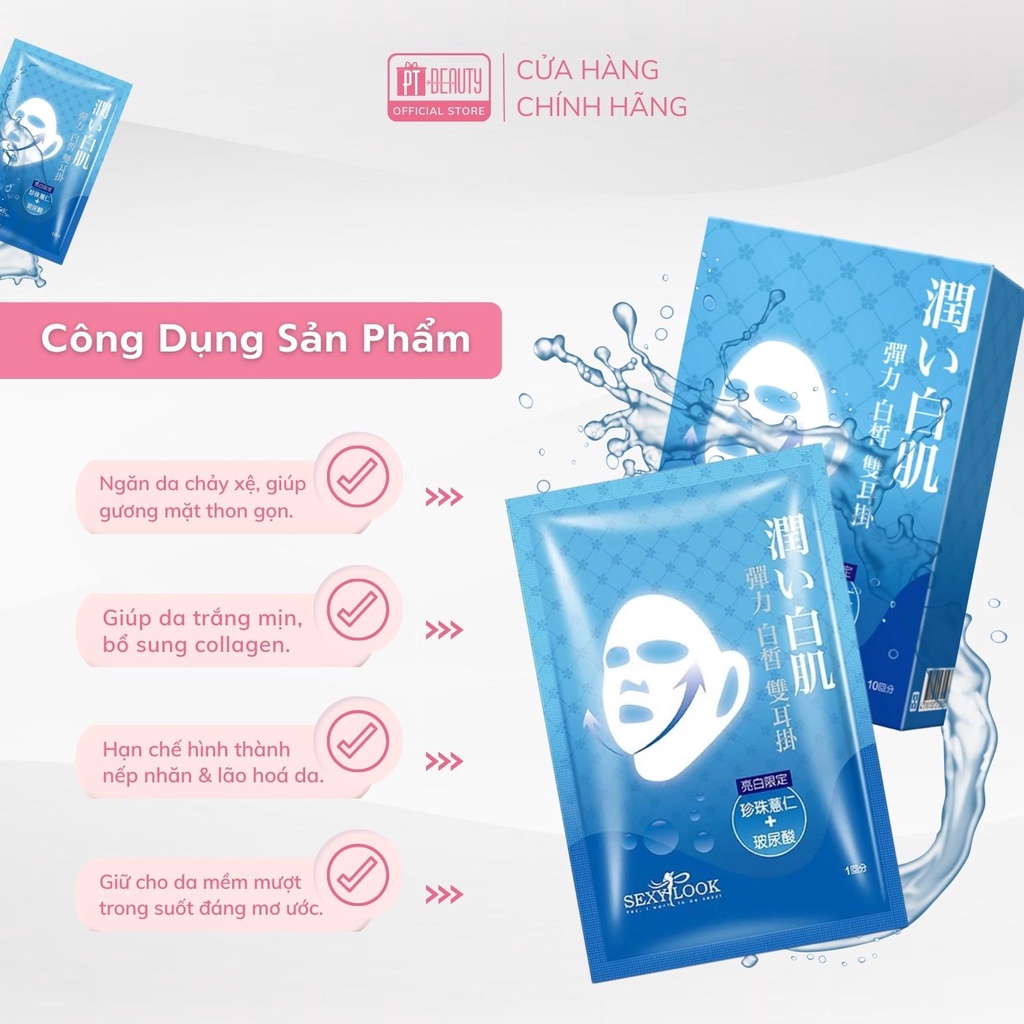 Lẻ 1 miếng Mặt nạ nâng cơ 360º SEXYLOOK dưỡng trắng chuyên sâu màu  30ml