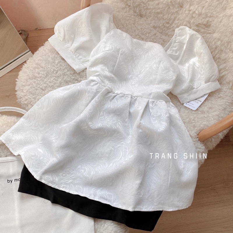 [Mã SMA071008 hoàn 10K xu đơn 0Đ] Combo áo babydoll gấm và chân váy ( Hình ThẬt ) | BigBuy360 - bigbuy360.vn