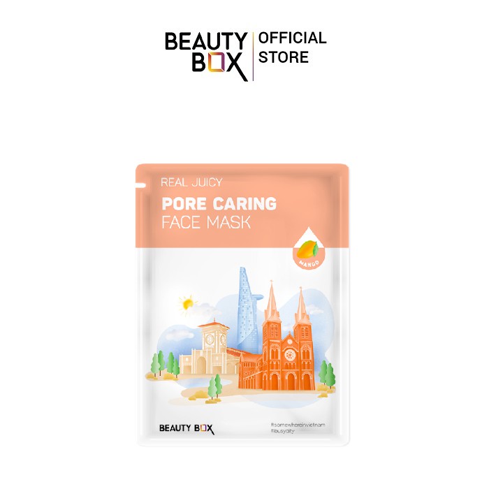 Combo 7 Mặt Nạ Beauty Box Real Juicy Pore Caring Face Mask (20gx20)