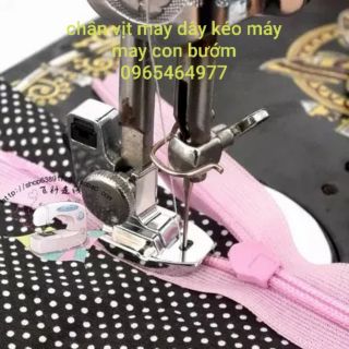 Chân vịt may dây kéo máy may con bướm
