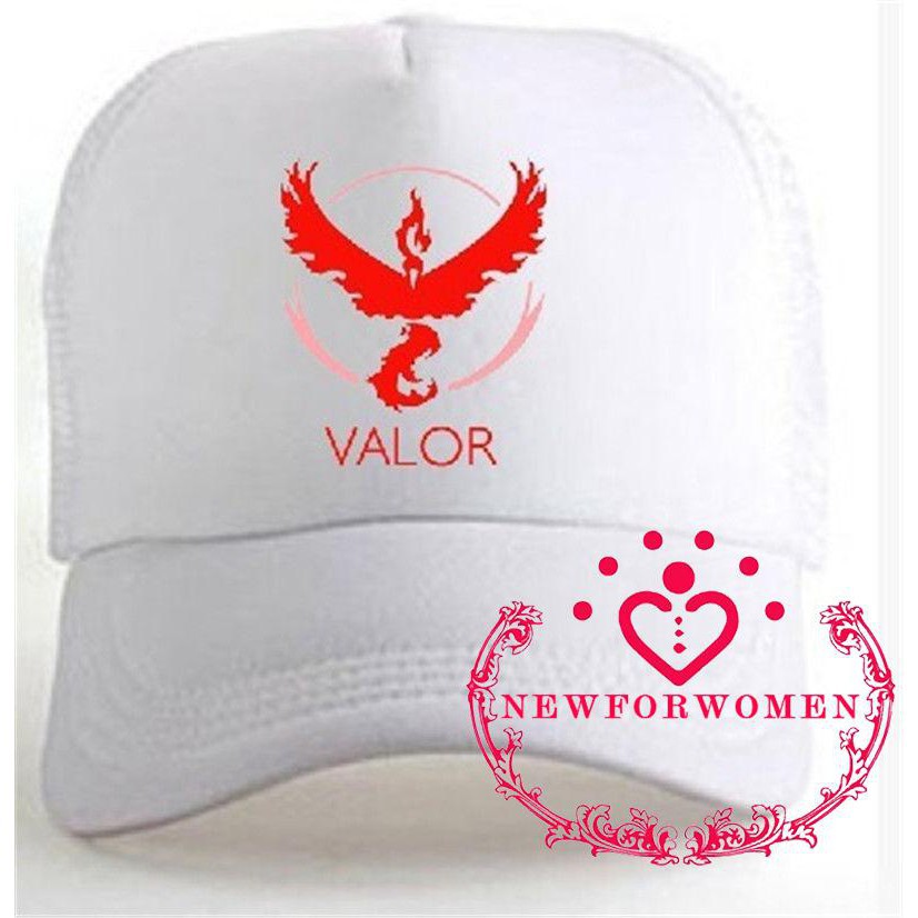 NFW♥Pokemon Go Team Valor Black Mesh Hat poke game fun Cap cosplay Halloween costume
