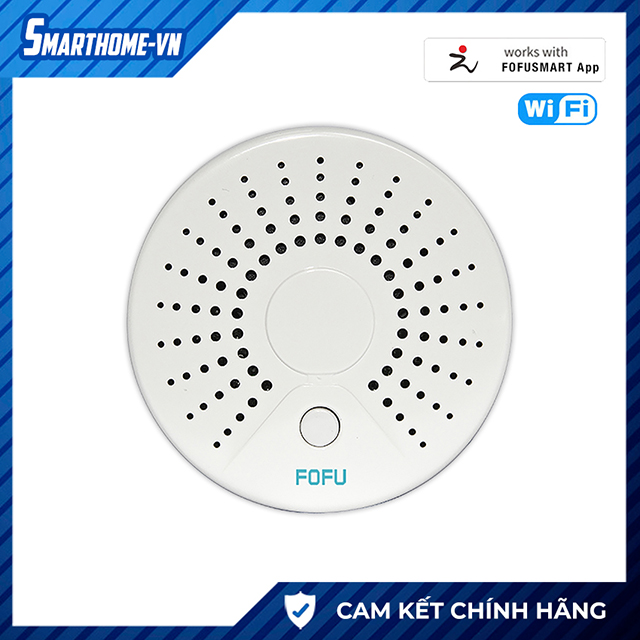 Thiết bị báo khói thông minh cảnh báo cháy báo khói, hỗ trợ IOS và Android, bảo hành 1 năm Smoke Sensor