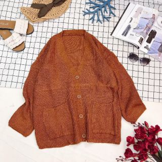 Áo khoác len from rộng QC cực đẹp HÌNH THẬT