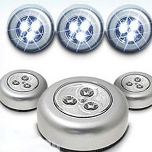 Đèn Led 3 Bóng Không Dây Nhỏ Gọn Dán Tường, Dán Phòng, Dán Tủ Quần Áo Soi Gầm, Soi Bếp Tiện Lợi, Đa Năng