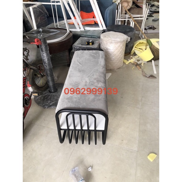 Ghế đi giày thông minh, ghế ngồi chờ 2 tầng decod trang trí