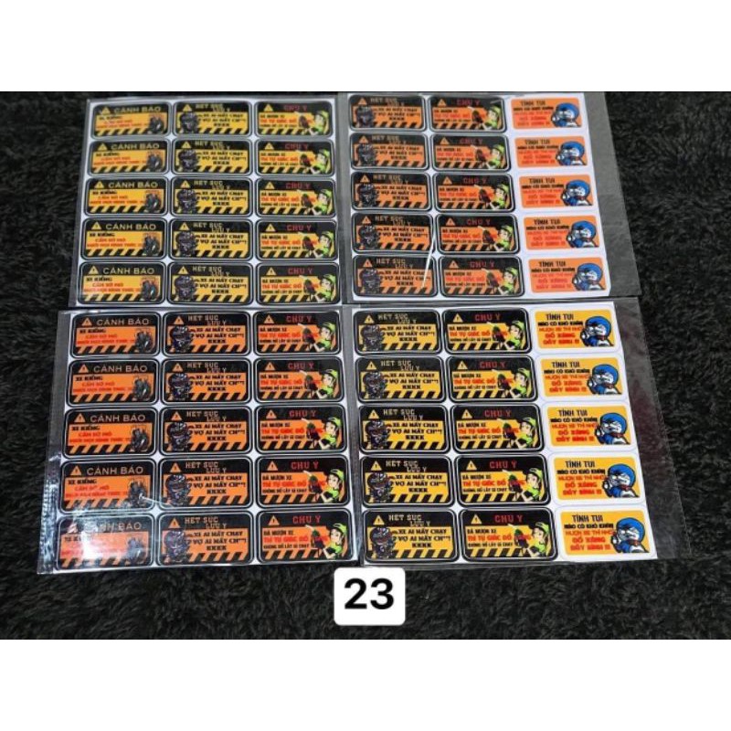 Sticker  xe máy
