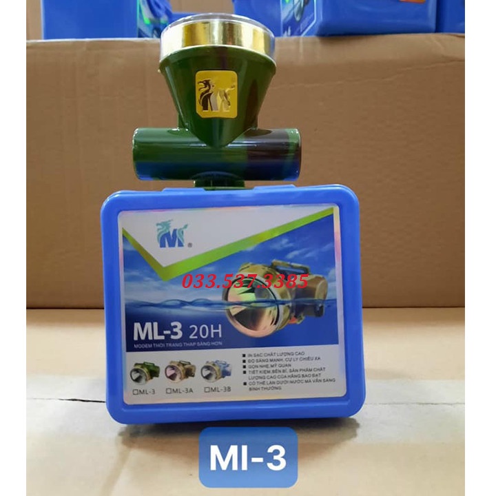 Đèn đội đầu, đèn đeo đầu siêu sáng ML3 công suất 35W