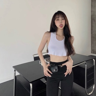 MERSHE • Quần Legging Ống Loe Cạp Cao Hack Dáng
