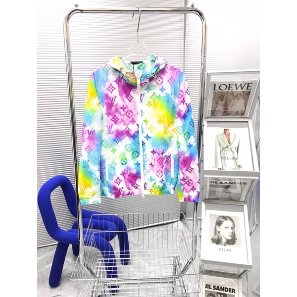 Áo khoác gió cho nam thương hiệu Louis Vuitton LV cao cấp màu loang nhiều kiểu