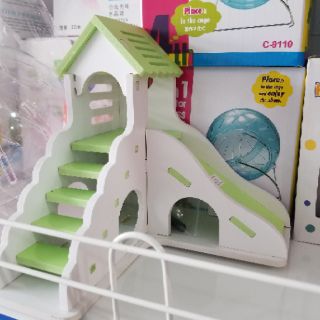 Nhà ngủ tháp canh gỗ cho hamster