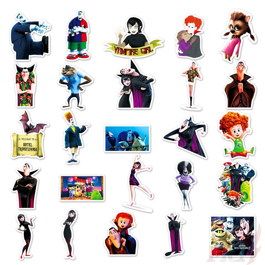 110Pcs/Set ❉ Hotel Transylvania Series A Stickers ❉ DIY Fashion Luggage Laptop Skateboard Decals Doodle Stickers