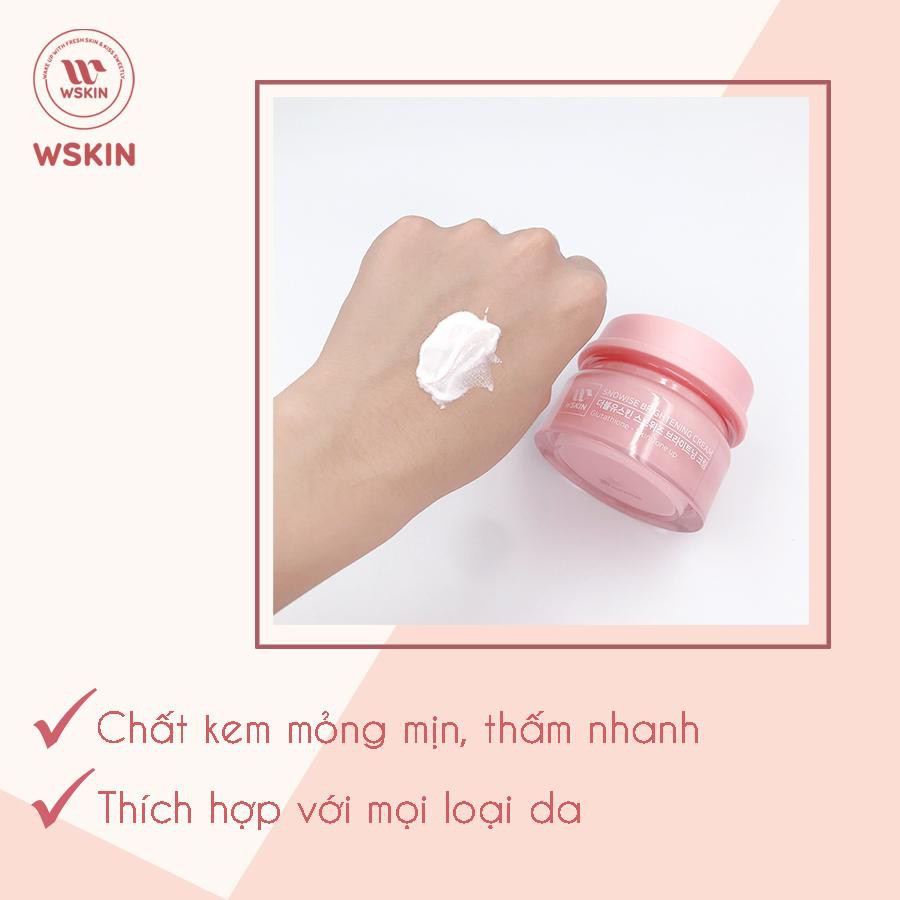 KEM DƯỠNG BAN NGÀY TRẮNG DA, NGỪA THÂM NÁM, BẬT TÔNG WSKIN HÀN QUỐC 50G - WSKIN Tone Up Whitening Cream