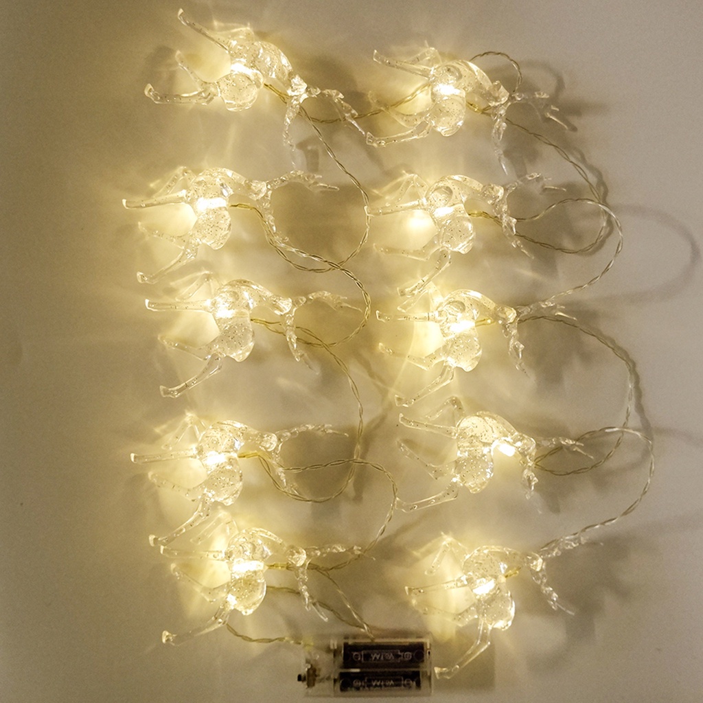 Dây đèn LED hình tuần lộc trang trí giáng sinh