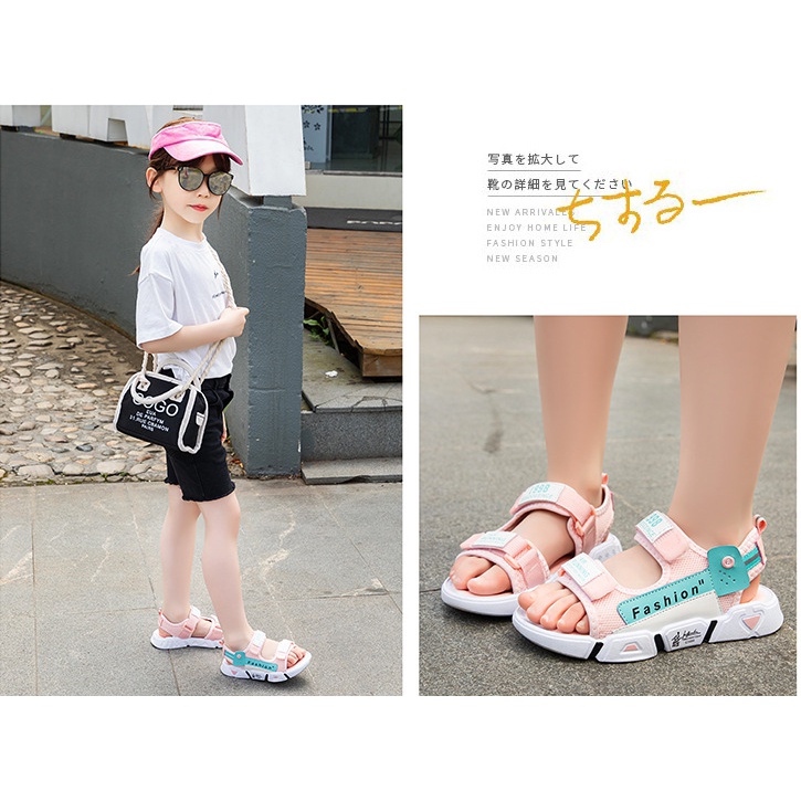 Sandal bé gái ( xăng đan đi học bé gái ) - Mẫu mới HQ88
