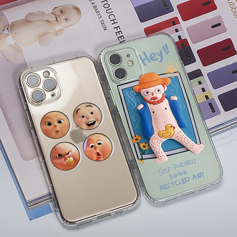 Ốp lưng iphone Ốp điện thoại Suntaiho TPU trong suốt hình người đàn ông râu ria thích hợp cho IPhone 13 12 11 Pro Max X XsMax XR 8 7