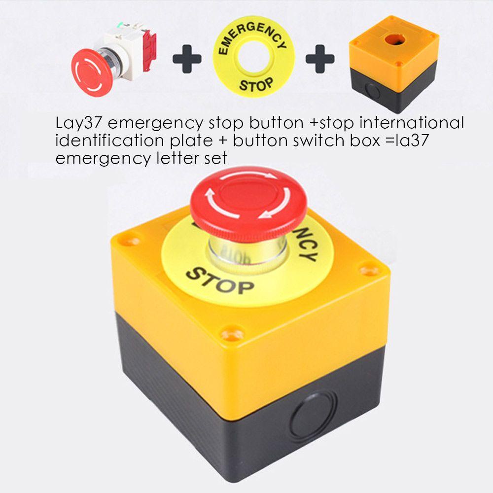 Công Tắc Dừng Khẩn Cấp Vỏ Nhựa Chống Thấm Nước Màu Đỏ