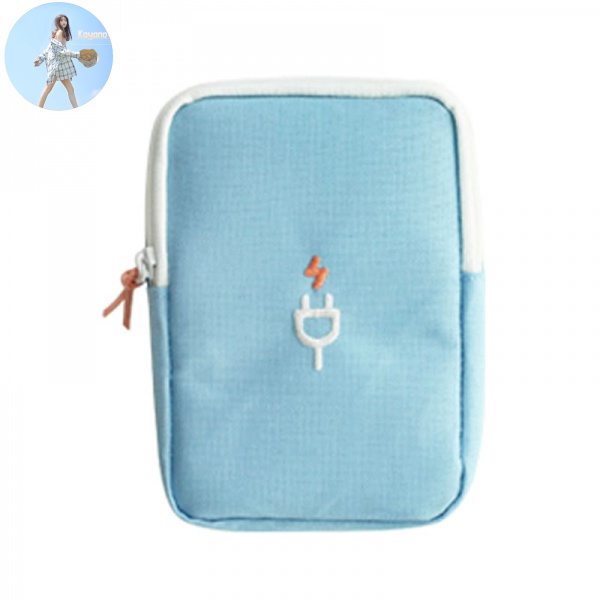 Túi Đựng Dây Cáp Sạc Tai Nghe 2 Ngăn Thời Trang Hàn Quốc | BigBuy360 - bigbuy360.vn