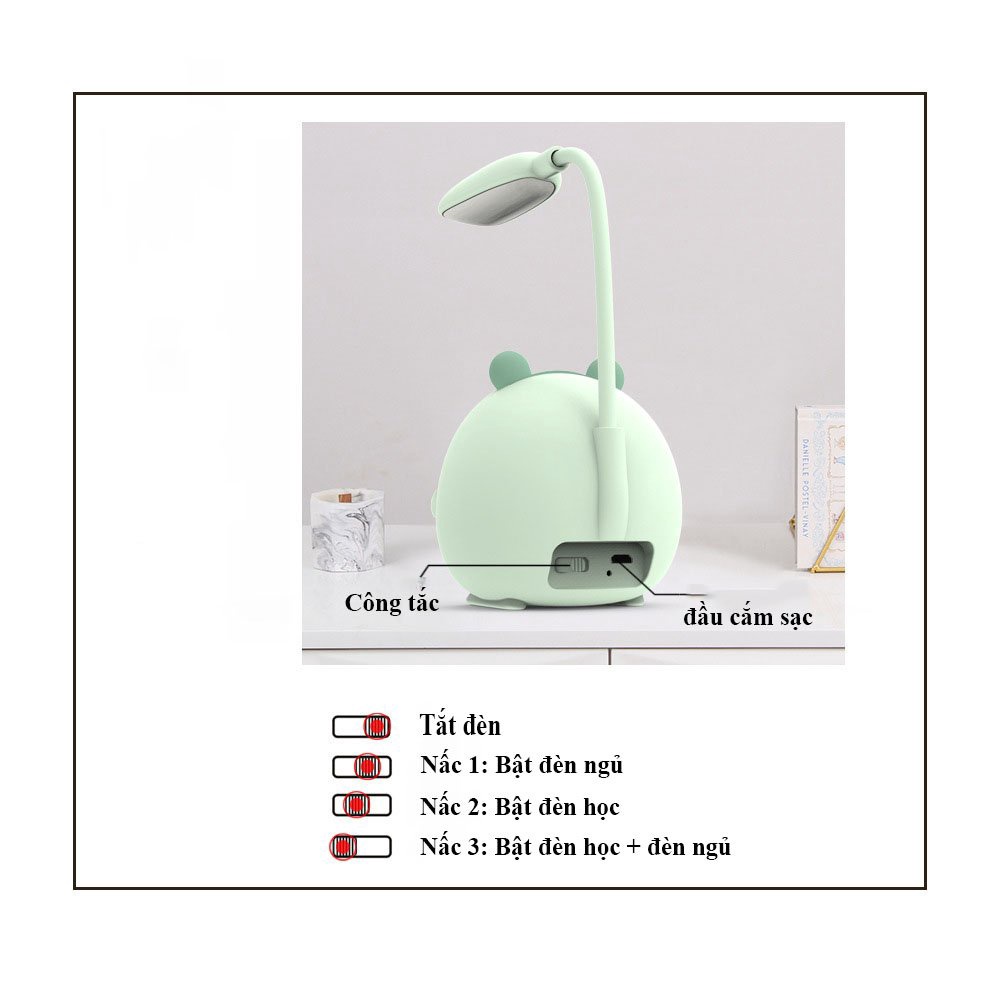 Đèn Học Mini - Đèn Ngủ Hình Thú Siêu Ngộ Nghĩnh Mới Cho Bé DH05