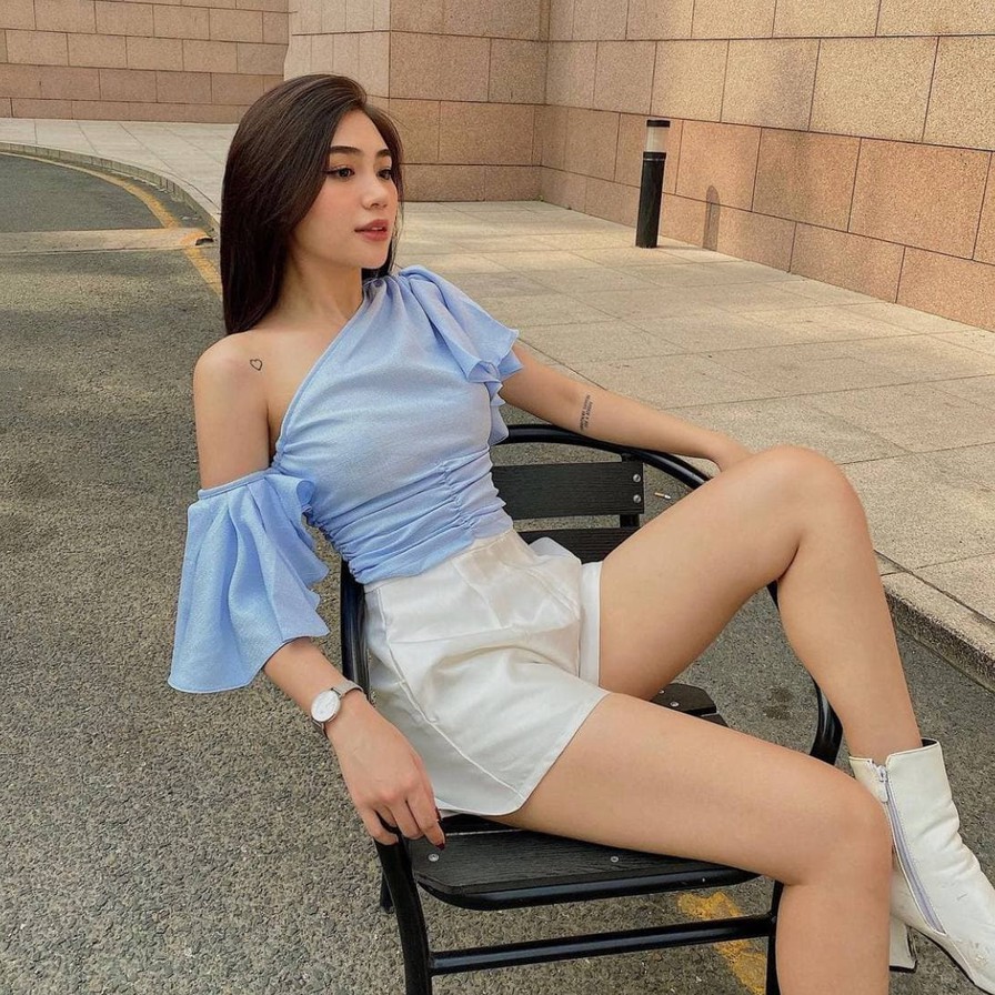 Áo Lệch Vai Cánh Tiên HIT (XANH)