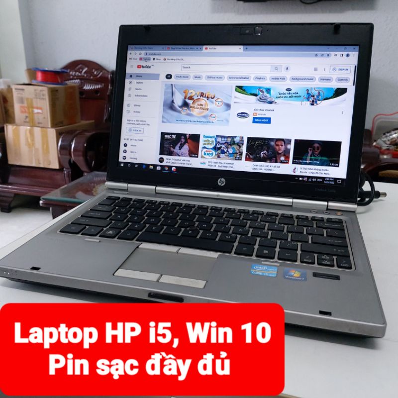 Laptop HP 2560p core i5 Windows 10 ổ cứng 320Gb kèm bộ nguồn cao cấp