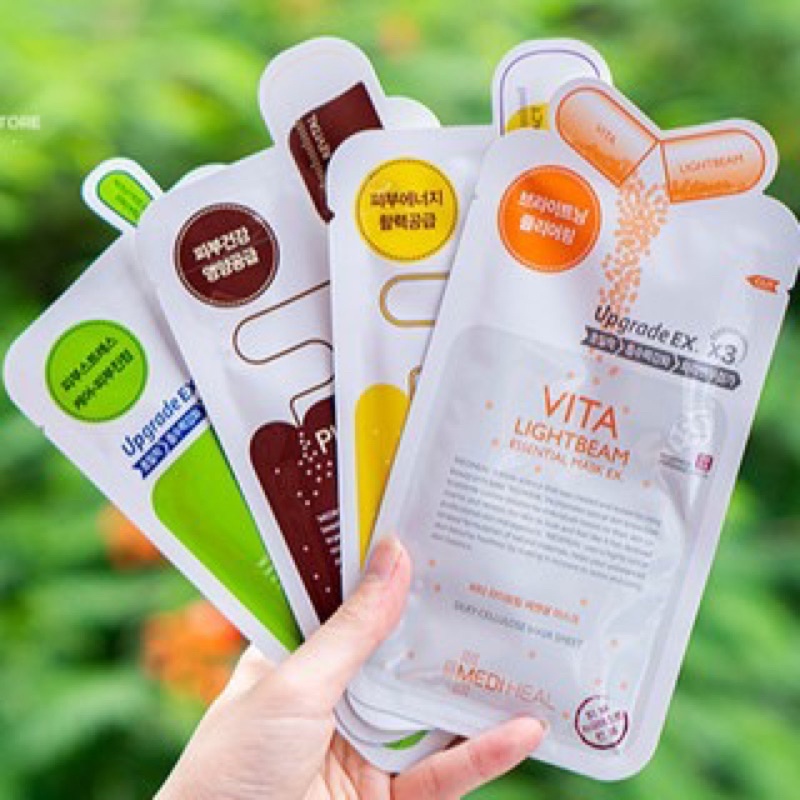 Mặt nạ giấy cấp ẩm, dưỡng trắng, làm dịu da, loại bỏ bã nhờn và cung cấp dưỡng chất cho da Mediheal Mask EX 25ml