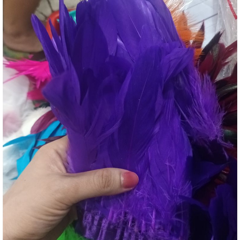 Lông nhân tạo trang trí handmade, trang trí làm đẹp bán set 2 lông