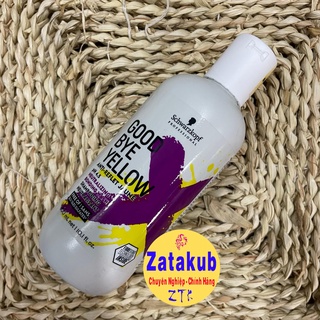 Dầu gội tím Schwarzkopf khử ánh vàng cho tóc trắng bạch kim Goodbye Yellow Shampooing 300ml