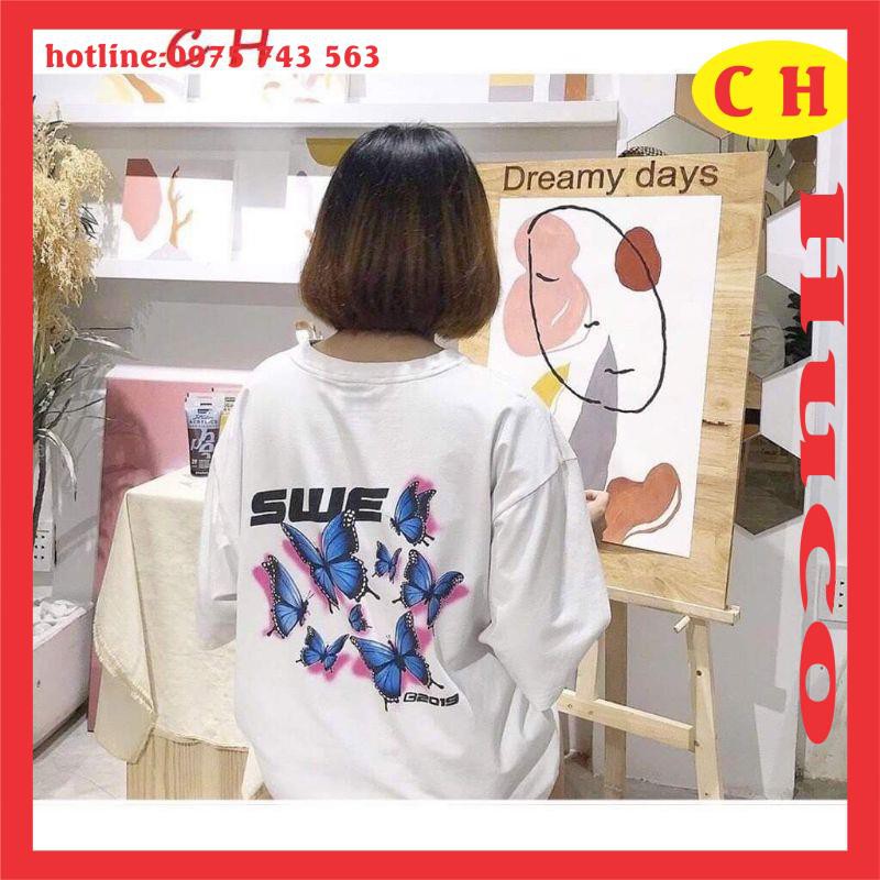 áo phông thời trang nam nữ - áo thun 5D SWE tay lỡ form thụng mềm mịn ,form rộng unisex,ulzzang, oversize chất cotton