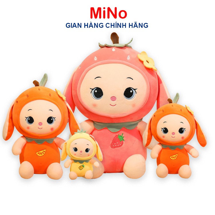 Gấu Bông Thỏ Cosplay Hoa Quả Mẫu Mới Mềm Mại Cao Cấp MINO