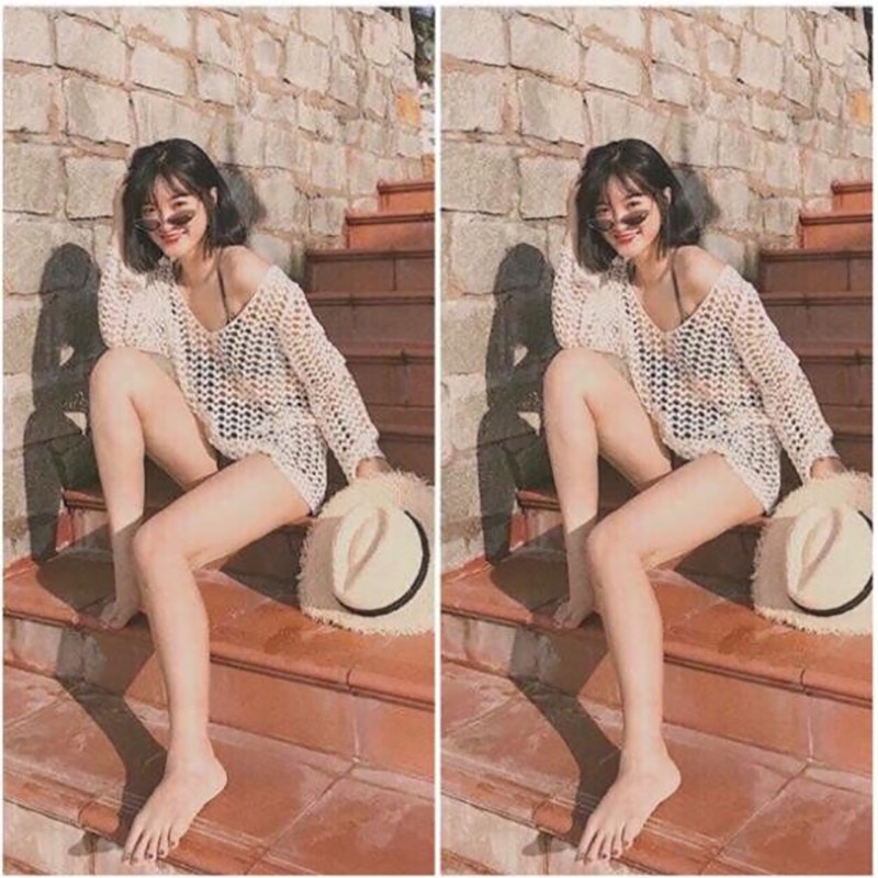 Kimono áo choàng bikini lưới mặc ngoài bikini đi biển đẹp cam kết hàng đúng mô tả 1 đổi 1 ảnh thật có video AC003 | BigBuy360 - bigbuy360.vn