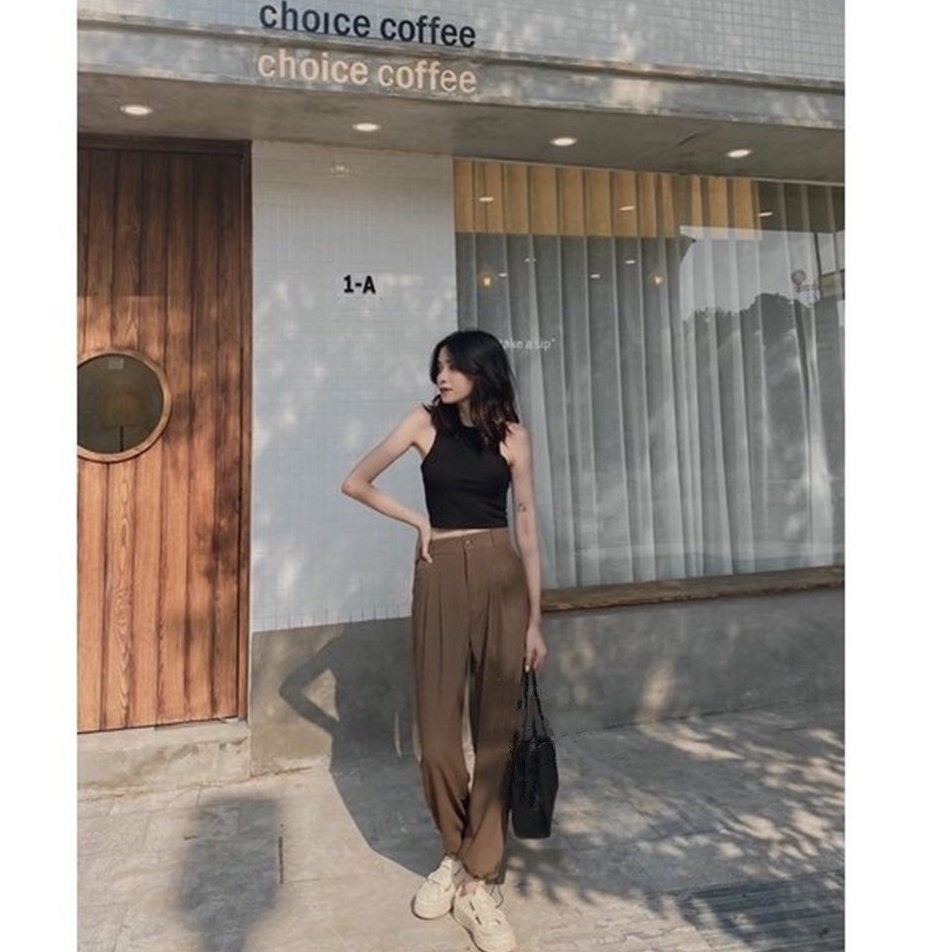 Áo bra sát nách thun gân croptop phông trơn body dáng ôm phong cách Hàn Quốc trẻ trung năng động