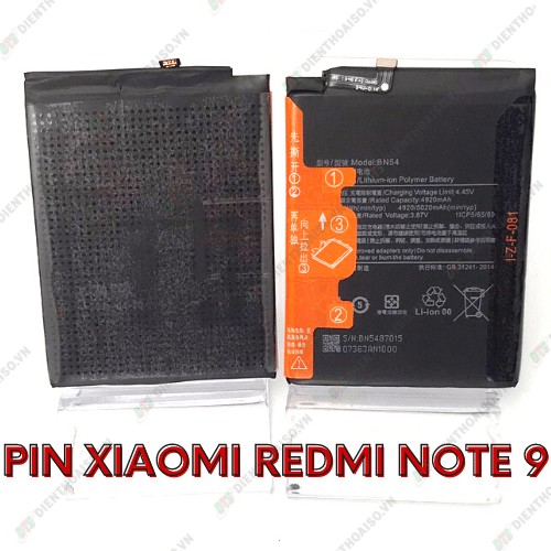 Pin dành cho máy xiaomi redmi note 9