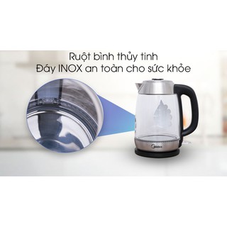 Bình đun siêu tốc Midea 1.8 lít MK-18GD