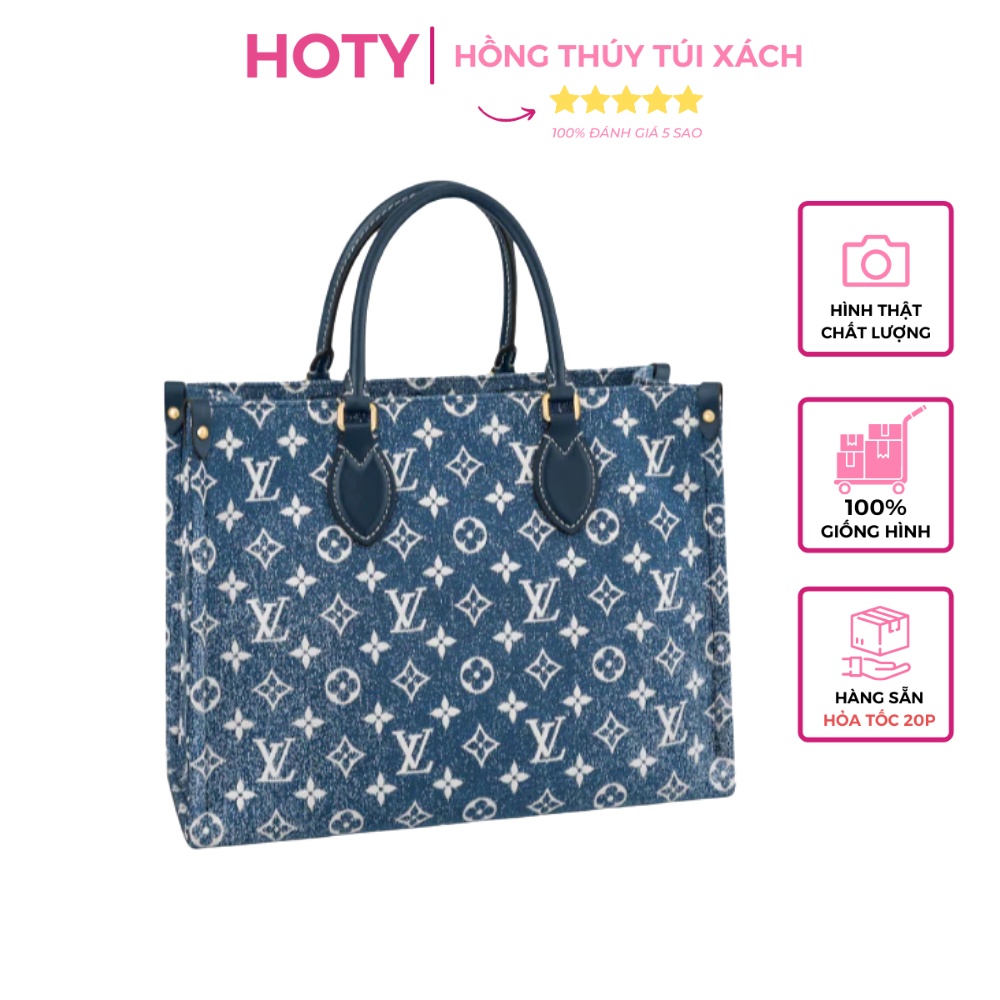Túi Tote Book Denim Lvi Xanh Công Sở Dáng 2022 Size 41 Hàng Sẵn Hình Thật Shop Chụp