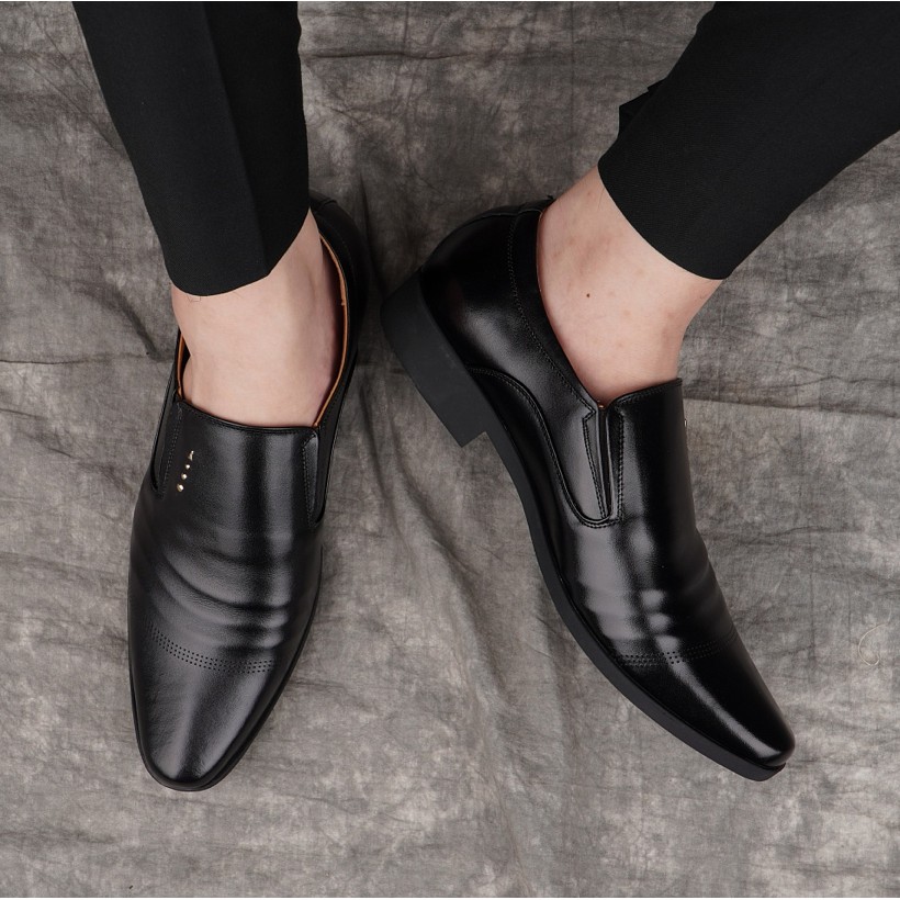 Giày Nam Công sở da bò thật Ishoesvn IS492
