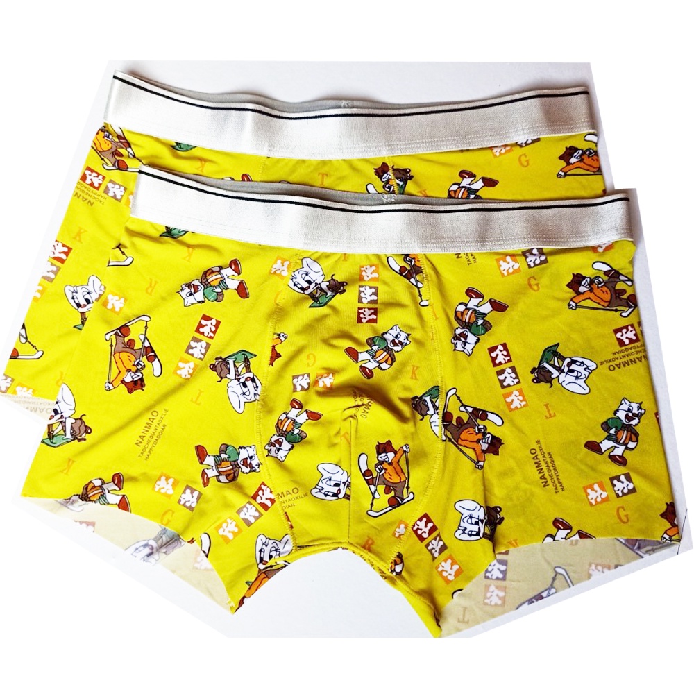 Sịp nam cho người gầy dưới 55kg, sịp đùi đúc thun lạnh hoạt hình và sịp chéo cotton