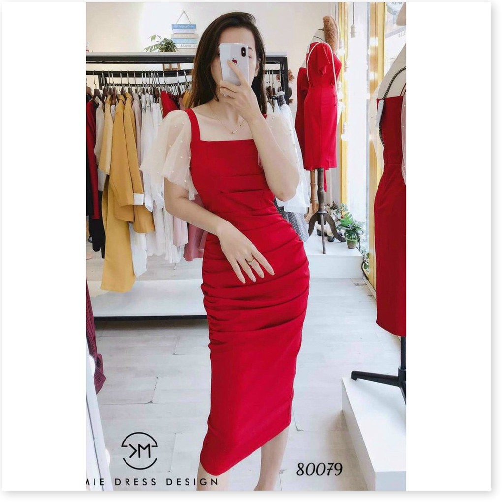 Đầm Umi phối lưới tôn dáng siêu đẹp cho các chị em KHANH AN FASHION