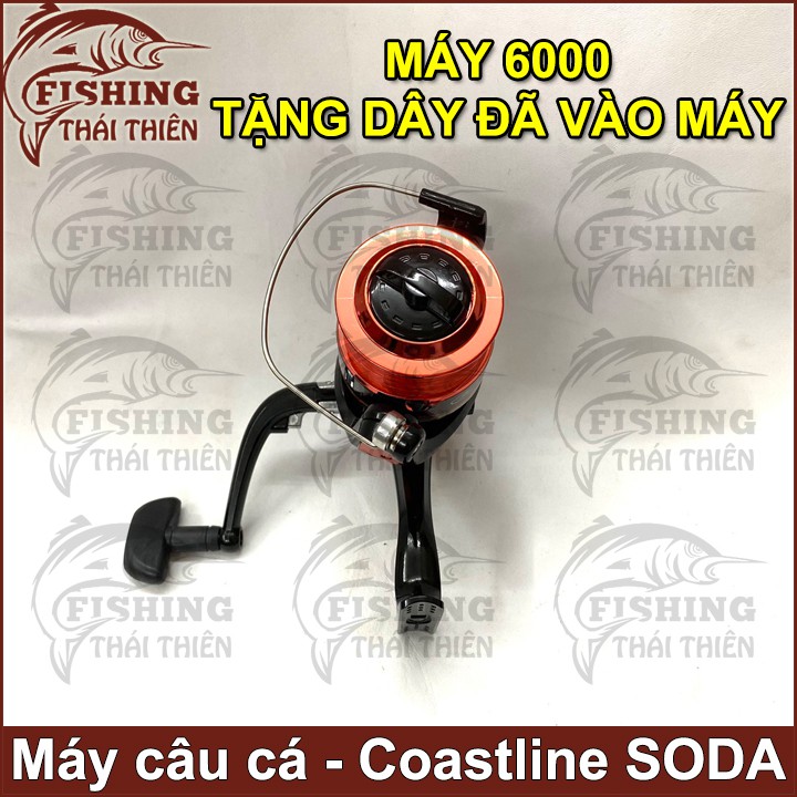 Máy câu cá Coastline SODA 6000 tặng dây đã vào sẵn máy