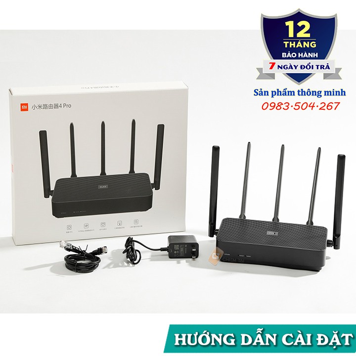 Router Wifi Xiaomi 4 Pro hỗ trợ 128 thiết bị - 2 băng tần 2,4GHz và 5GHz | BigBuy360 - bigbuy360.vn